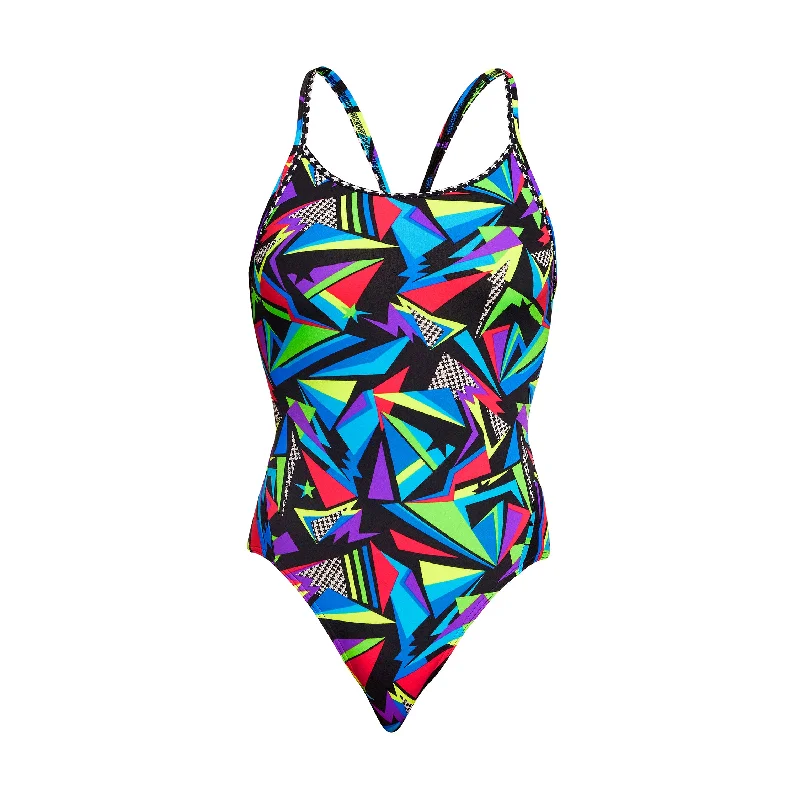 Ruched women swimwear with fabric gathers for a slimming effect Beat It | Ladies Diamond Back One Piece Ruched women swimwear with fabric gathers for a slimming effect Beat It | Ladies Diamond Back One Piece