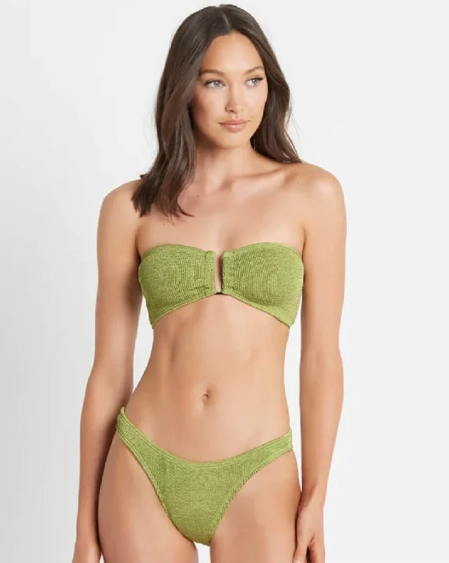 Plus Size Women's Ruched Swim Tops in Green for a Comfortable and Stylish Beach Outfit Blake Bandeau Plus Size Women's Ruched Swim Tops in Green for a Comfortable and Stylish Beach Outfit Blake Bandeau