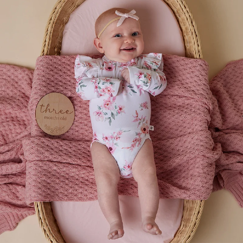 Crop Bodysuits to Pair with High - Waisted Bottoms Camille Long Sleeve Organic Bodysuit with Frill Crop Bodysuits to Pair with High - Waisted Bottoms Camille Long Sleeve Organic Bodysuit with Frill