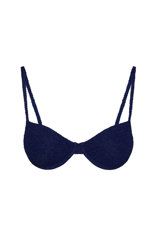 Women's Mesh - Inserted Swim Tops in Black for a Sexy and Modern Beach Ensemble Capri Top - Midnight Crinkle Women's Mesh - Inserted Swim Tops in Black for a Sexy and Modern Beach Ensemble Capri Top - Midnight Crinkle