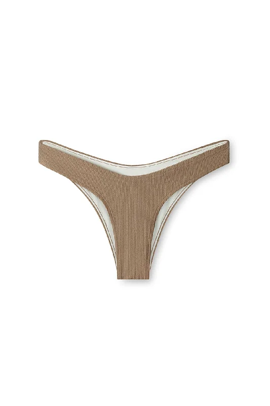 Convertible bikini that can be worn in multiple styles for versatility Cocoa Crinkle Curve Brief Convertible bikini that can be worn in multiple styles for versatility Cocoa Crinkle Curve Brief