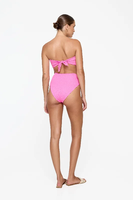 Metallic - finish bikini for a glamorous and eye - catching poolside look Inez Bottom - Laguna Pink Metallic - finish bikini for a glamorous and eye - catching poolside look Inez Bottom - Laguna Pink