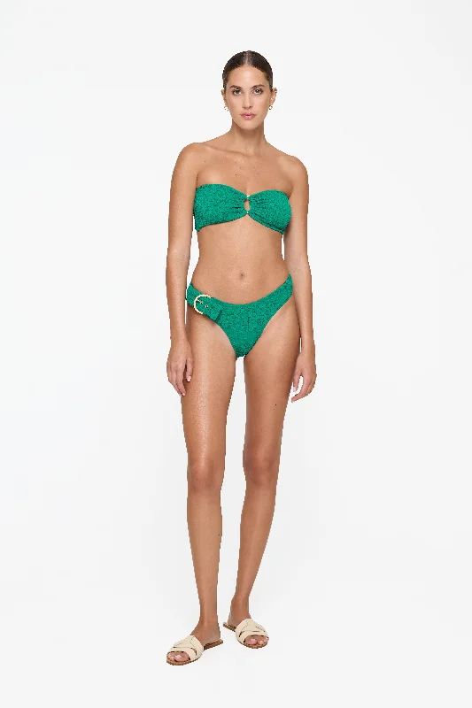 Tie - side bikini bottoms for an adjustable and stylish fit Hayes Bottom - Emerald Green Tie - side bikini bottoms for an adjustable and stylish fit Hayes Bottom - Emerald Green