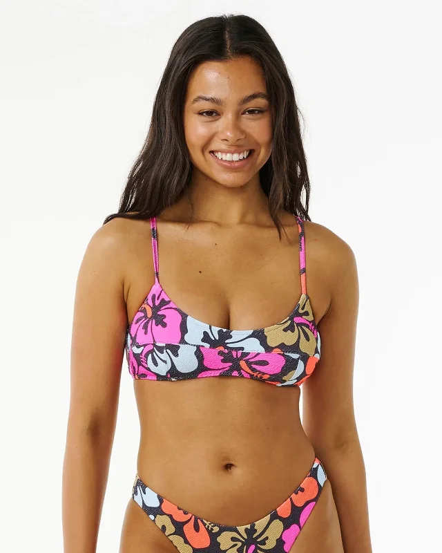Women's Color - Blocked Swim Tops in Orange and Pink for a Vibrant Summer Look Hibiscus Heat Crop (Past Season) Women's Color - Blocked Swim Tops in Orange and Pink for a Vibrant Summer Look Hibiscus Heat Crop (Past Season)