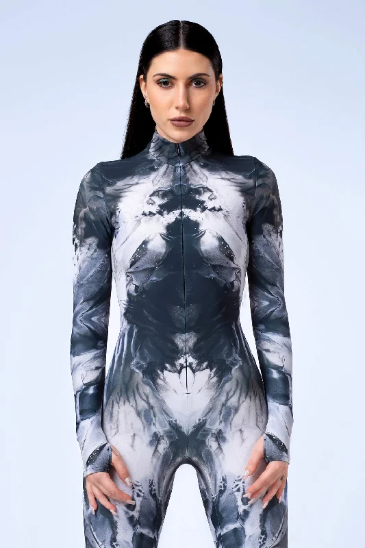 Cut - Out Bodysuits for a Trendy and Fashion - Forward Style Ink Spill Costume