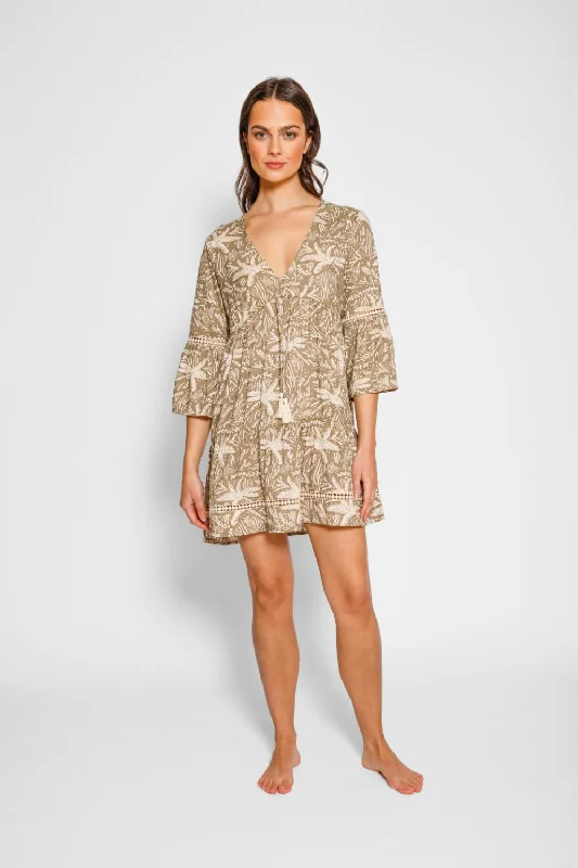 Mini - length cover ups for a more daring and youthful beach style Las Palmas Mini Dress Mini - length cover ups for a more daring and youthful beach style Las Palmas Mini Dress