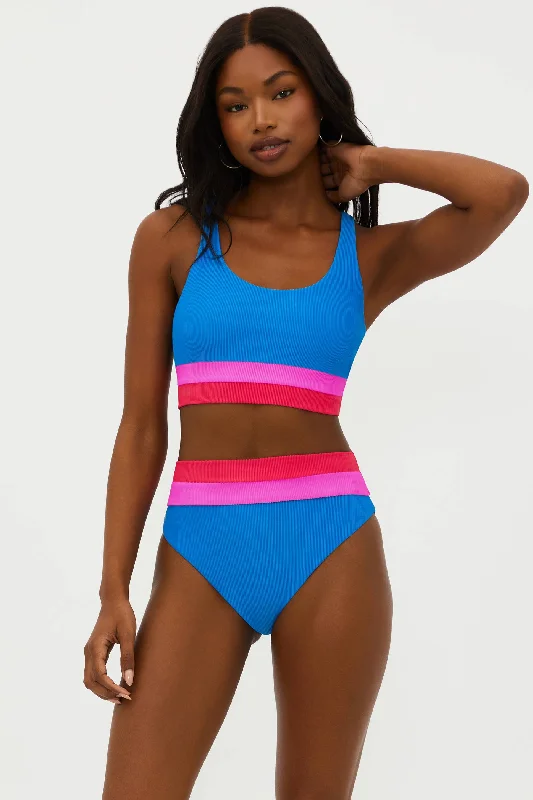 Women's Color - Blocked Swim Tops in Orange and Pink for a Vibrant Summer Look Mackenzie Top Orchid Colorblock Women's Color - Blocked Swim Tops in Orange and Pink for a Vibrant Summer Look Mackenzie Top Orchid Colorblock