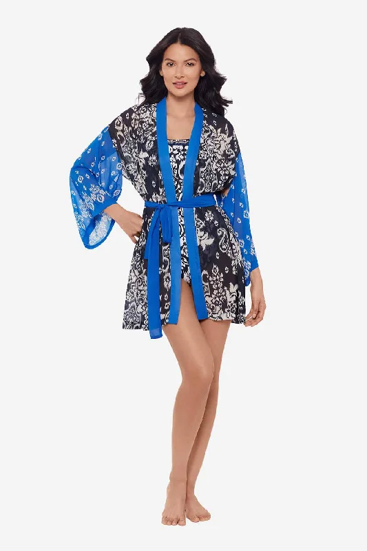 Wrinkle - resistant cover ups for easy travel to beach destinations Talavera Kimono Swim Cover Up Wrinkle - resistant cover ups for easy travel to beach destinations Talavera Kimono Swim Cover Up