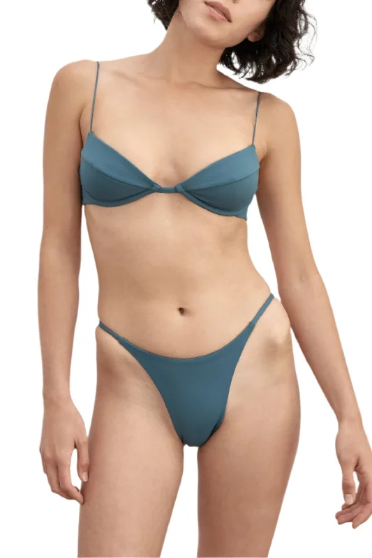 Long - line bikini top for added support and a fashionable look Rio Bottom | Midnight Blue Long - line bikini top for added support and a fashionable look Rio Bottom | Midnight Blue