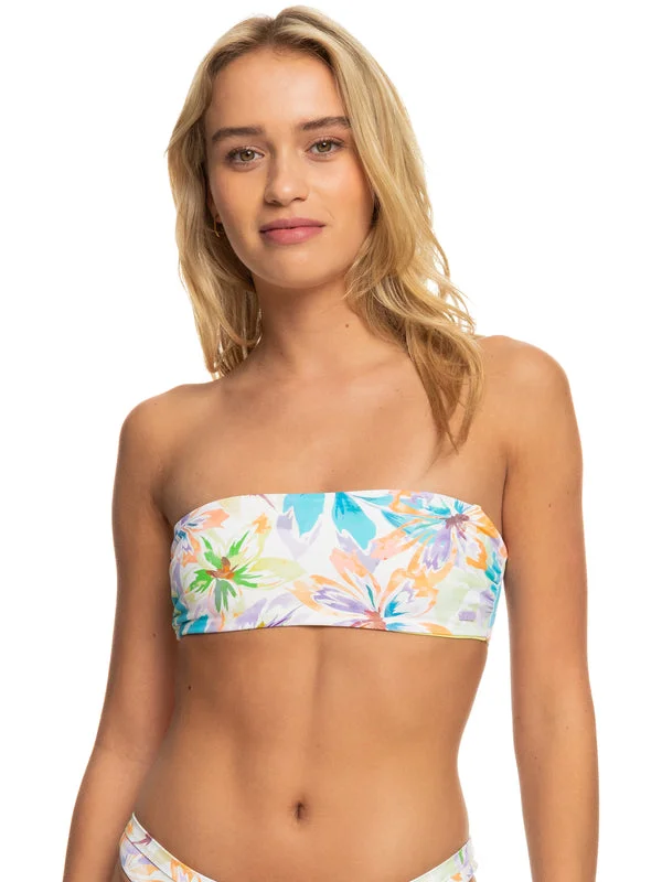 Bikini women swimwear with adjustable straps for a customized fit Roxy Retro Revo Reversible Bandeau Bikini Top Bikini women swimwear with adjustable straps for a customized fit Roxy Retro Revo Reversible Bandeau Bikini Top