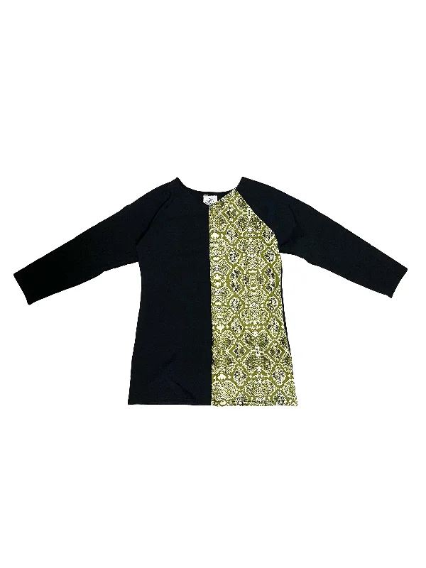 Green Reptile Half Print Swim Shirt