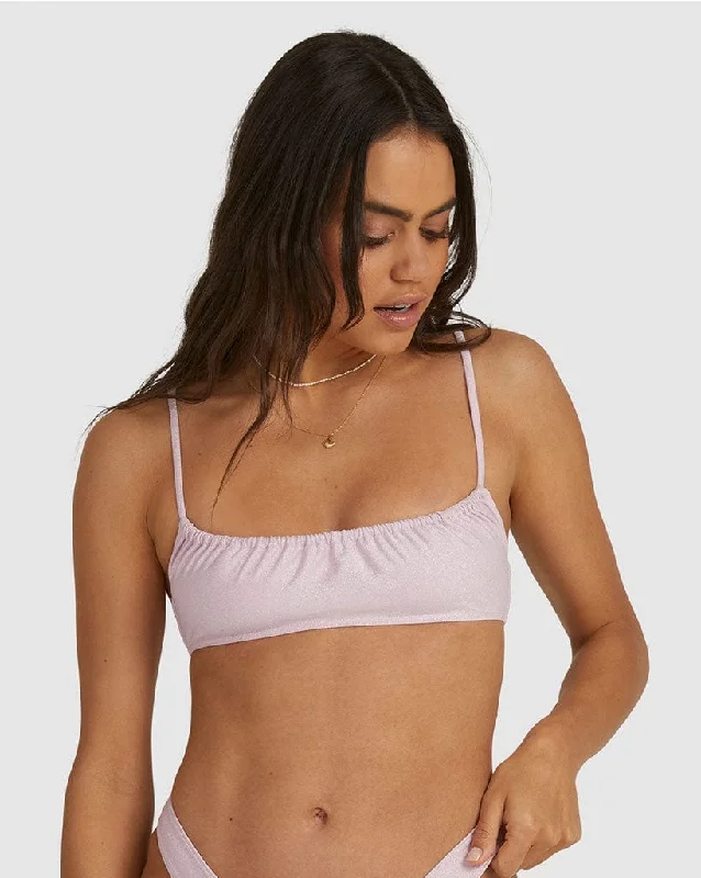 Women's Sheer - Paneled Swim Tops in Blue for a Flirty and Alluring Poolside Look Shine Mila Bralette