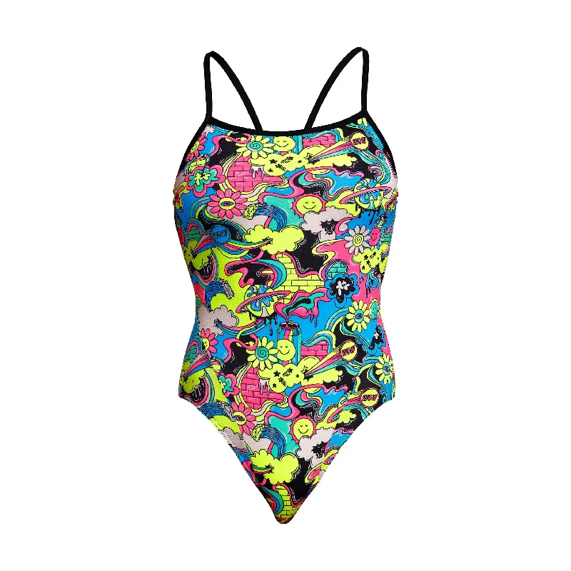 Lace - trimmed women swimwear for an elegant and romantic touch Smash Mouth | Ladies Single Strap One Piece Lace - trimmed women swimwear for an elegant and romantic touch Smash Mouth | Ladies Single Strap One Piece