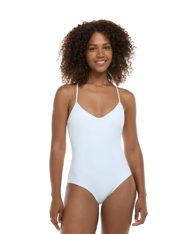 Women's Sheer Paneled One - Pieces in White for a Delicate and Elegant Evening Appearance Smoothies Sandbar One-Piece Tank - Snow Women's Sheer Paneled One - Pieces in White for a Delicate and Elegant Evening Appearance Smoothies Sandbar One-Piece Tank - Snow