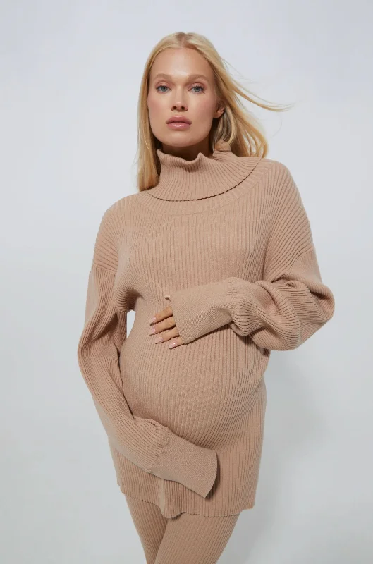 Thermal Bodysuits for Extra Warmth in Winter Cozy Knit Oversized Turtleneck Sweater